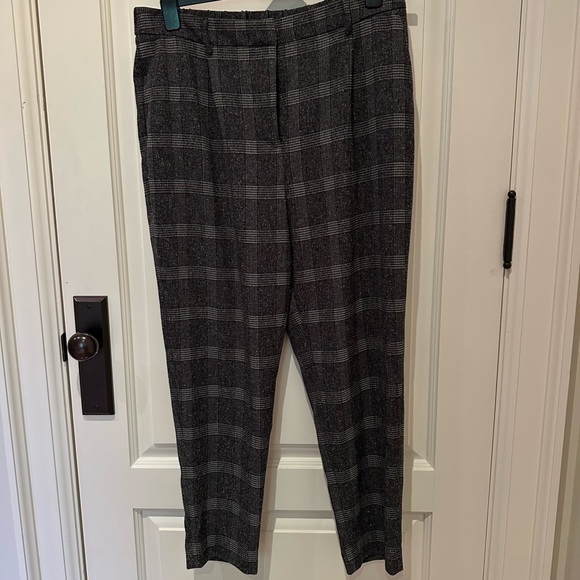 HALOGEN check pants in Charcoal US L🌸 - Picture 1 of 7
